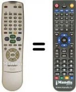 Télécommande équivalente Sharp LC 30 HV2E