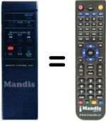 Télécommande équivalente JVC HR-D210