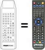 Télécommande équivalente PROFITRONIC