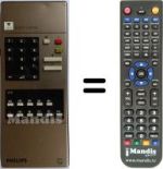 Télécommande équivalente 4822 218 20306