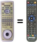 Télécommande équivalente CU-DV 025
