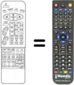 Télécommande équivalente Daewoo DTY 2898 TF / SC