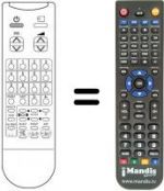 Télécommande équivalente Daewoo 2075ST
