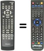 Télécommande équivalente TEAK MC-DV250
