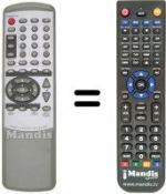 Télécommande équivalente TEAK PLD 1800