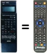 Télécommande équivalente RC-TF80P