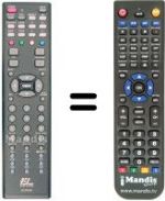 Télécommande équivalente EASY LIVING EL 2709 HDMI