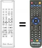 Télécommande équivalente RC 100