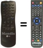 Télécommande équivalente RC 1123334 / 00