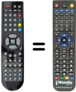 Télécommande équivalente RC 1166