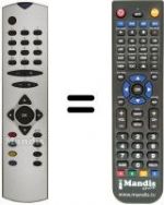 Télécommande équivalente Goodmans TVG 209 T