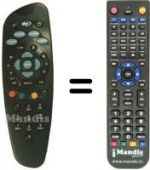 Télécommande équivalente RC 1600 / 00