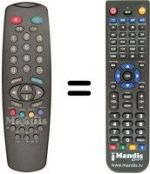 Télécommande équivalente Vestel 3710