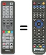 Télécommande équivalente RC 2400
