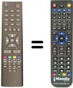 Télécommande équivalente RC 2445