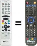 Télécommande équivalente Proline DFV 16 S