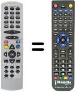 Télécommande équivalente RC 2553