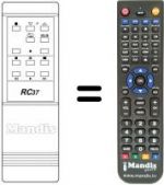Télécommande équivalente RC 37