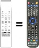 Télécommande équivalente RC 504