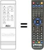 Télécommande équivalente RC 51