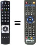 Télécommande équivalente RC 5110