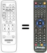 Télécommande équivalente RC 5205 MX