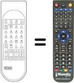 Télécommande équivalente RC 544