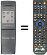 Télécommande équivalente RC 58