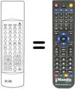 Télécommande équivalente RC 590
