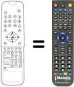 Télécommande équivalente United UTV 8021 X