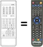 Télécommande équivalente RC 658