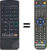 Télécommande équivalente Sanyo CEP 4011 V