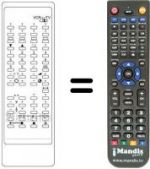 Télécommande équivalente RC 731
