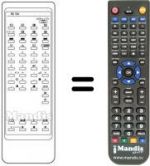Télécommande équivalente RC 733