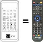Télécommande équivalente RC 80