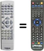 Télécommande équivalente RCT 195 DB1