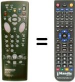 Télécommande équivalente Hifivox 28 DG 22 C