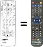 Télécommande équivalente Hifivox 21 CT 17 E