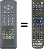 Télécommande équivalente Goldstar CB 14E80
