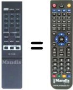 Télécommande équivalente RC-TC141KE