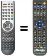 Télécommande équivalente RC 1167