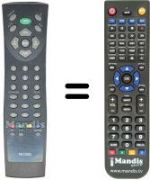 Télécommande équivalente Daewoo LCD 20 ORTV