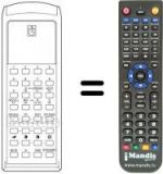 Télécommande équivalente RC 43