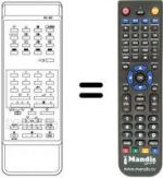 Télécommande équivalente Sanyo CEP 2557