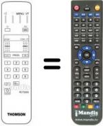 Télécommande équivalente Hifivox 21 MS 10 F