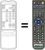 Télécommande équivalente RD-1077 E
