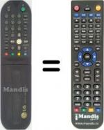 Télécommande équivalente LG CB 14F84