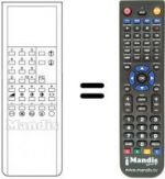 Télécommande équivalente 39 CANAUX
