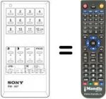 Télécommande équivalente RM-607