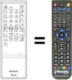 Télécommande équivalente RM-625